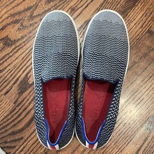 EUC Rothy Maritime blue sneaker